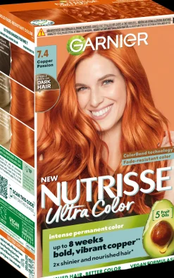 Garnier Hiusvärit<Nutrisse Ultra Color 7.4 Intensiivinen kupari kestoväri 1kpl