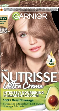 Garnier Hiusvärit<Nutrisse Ultra Creme 7.132 Blonde Nude Keskivaalea kestoväri 1kpl