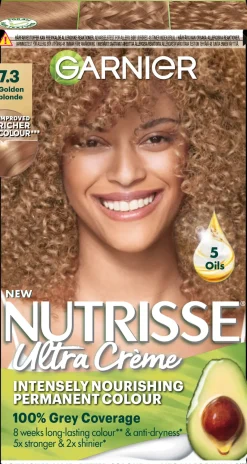 Garnier Hiusvärit<Nutrisse Ultra Creme 7.3 Golden Blonde Kullanvaalea kestoväri 1kpl