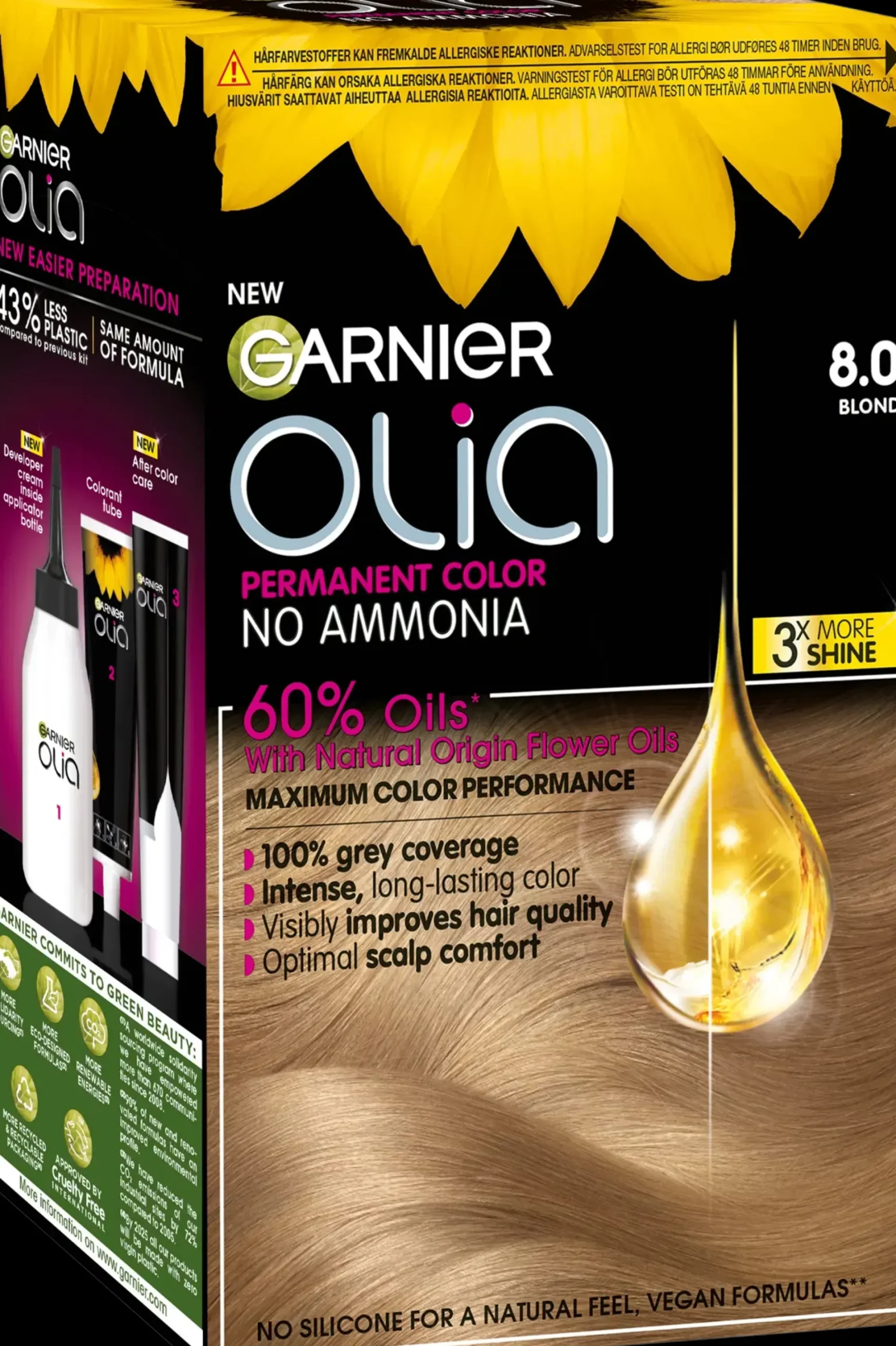 Garnier Hiusvärit<Olia 8.0 Blond kestoväri 174ml