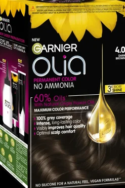 Garnier Hiusvärit<Olia 4.0 Dark Brown kestoväri 174ml