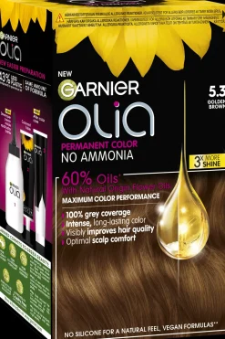 Garnier Hiusvärit<Olia 5.3 Golden Brown kestoväri 174ml