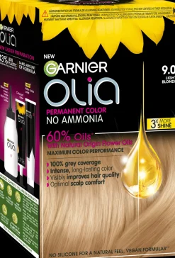 Garnier Hiusvärit<Olia 9.0 Light Blonde kestoväri 174ml