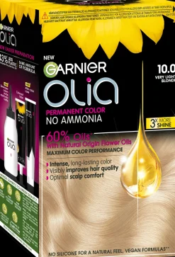 Garnier Hiusvärit<Olia 10.0 Very Light Blonde kestoväri 174ml