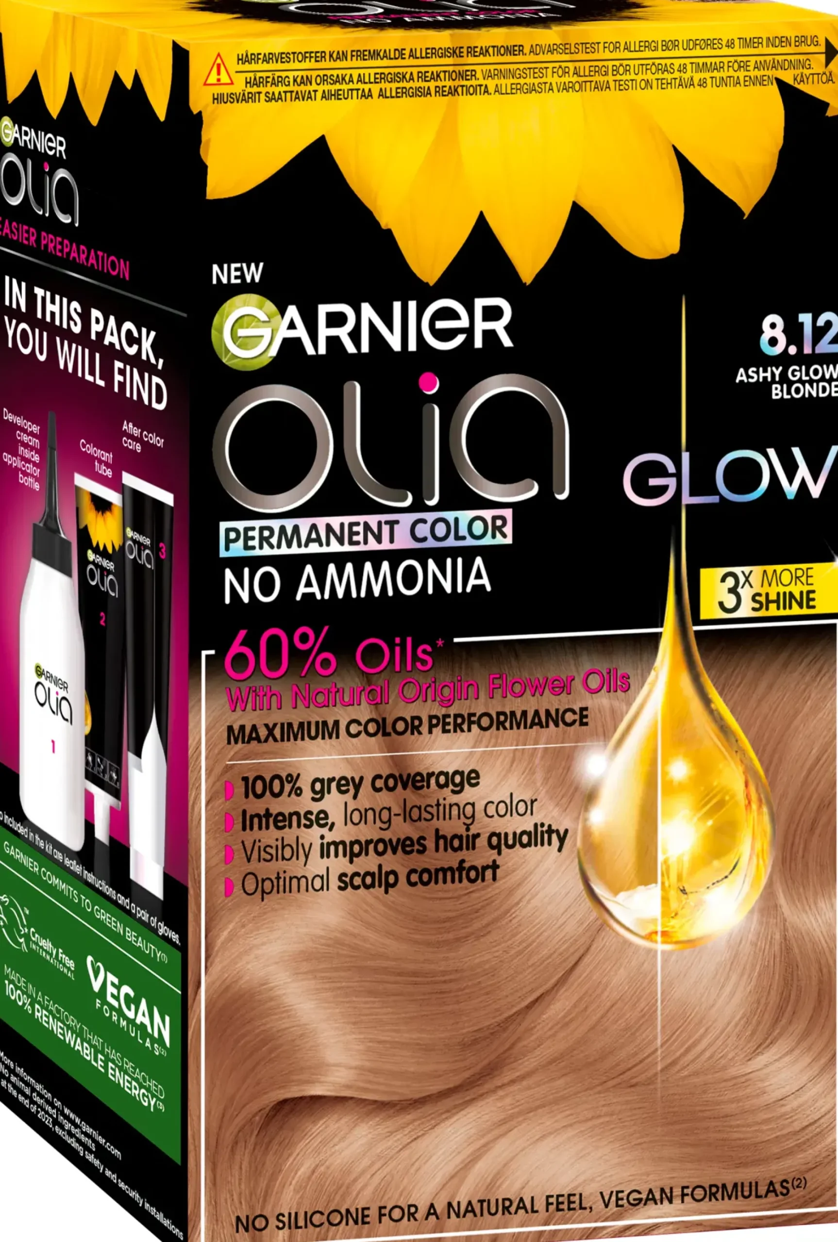 Garnier Hiusvärit<OLIA GLOW BKIT 8.12 IRID BLD 030