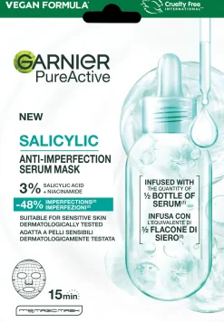 Garnier Kasvojenhoito<PureActive Salicylic Anti-Pimple seeruminaamio epäpuhtaalle iholle 1 pc