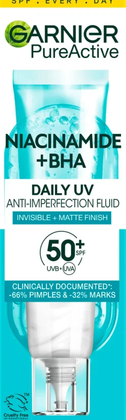Garnier Kasvojenhoito<PureActive uv-voide SPF50 epäpuhtaalle iholle 40 ml