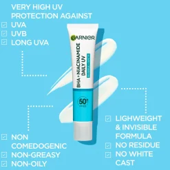 Garnier Kasvojenhoito<PureActive uv-voide SPF50 epäpuhtaalle iholle 40 ml