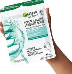 Garnier Kasvojenhoito<SkinActive Hydra Bomb Super Hydrating + Revitalizing kangasnaamio 28g