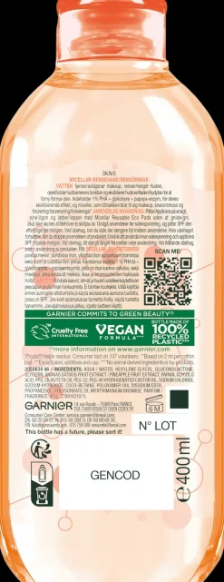 Garnier Kasvojenhoito<SkinActive micellar-puhdistusvesi normaalille iholle 400 ml