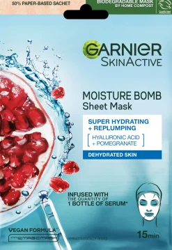 Garnier Kasvojenhoito<SkinActive Moisture Bomb kosteuttava kangasnaamio kasvoille 28g
