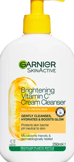 Garnier Ihonhoidon Tehoaineet|Kasvojenhoito<SkinActive Vitamin C* puhdistusgeeli samealle iholle 250 ml