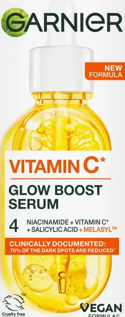 Garnier Ihonhoidon Tehoaineet|Kasvojenhoito<Vitamin C* seerumi samealle iholle 30 ml