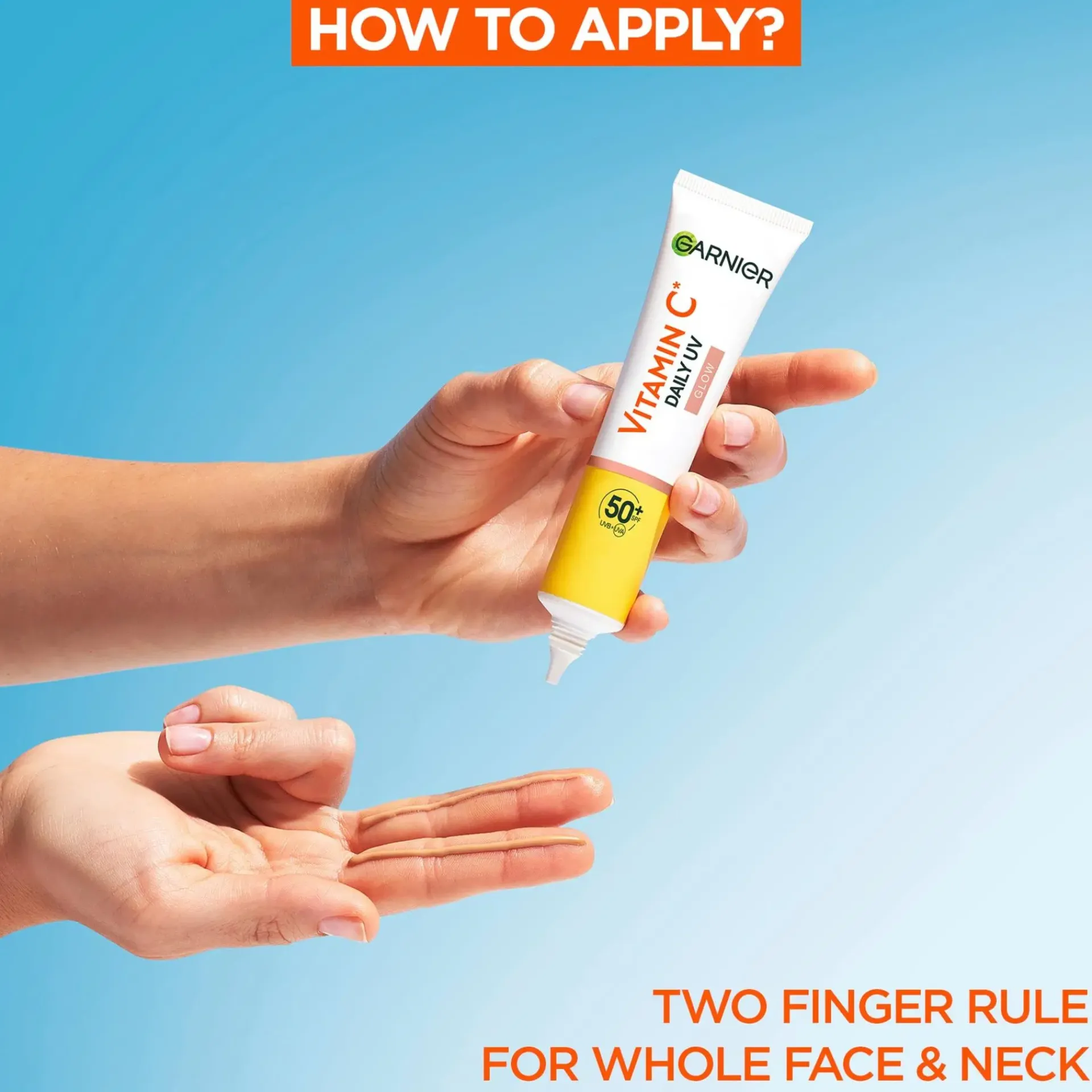 Garnier Kasvojenhoito<Vitamin C* Sheer Glow uv-voide SPF50 samealle iholle 40 ml