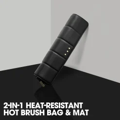 ghd Hiusten Muotoilulaitteet<2-in-1 Heat-Resistant Hot Brush Bag & Mat säilytyslaukku