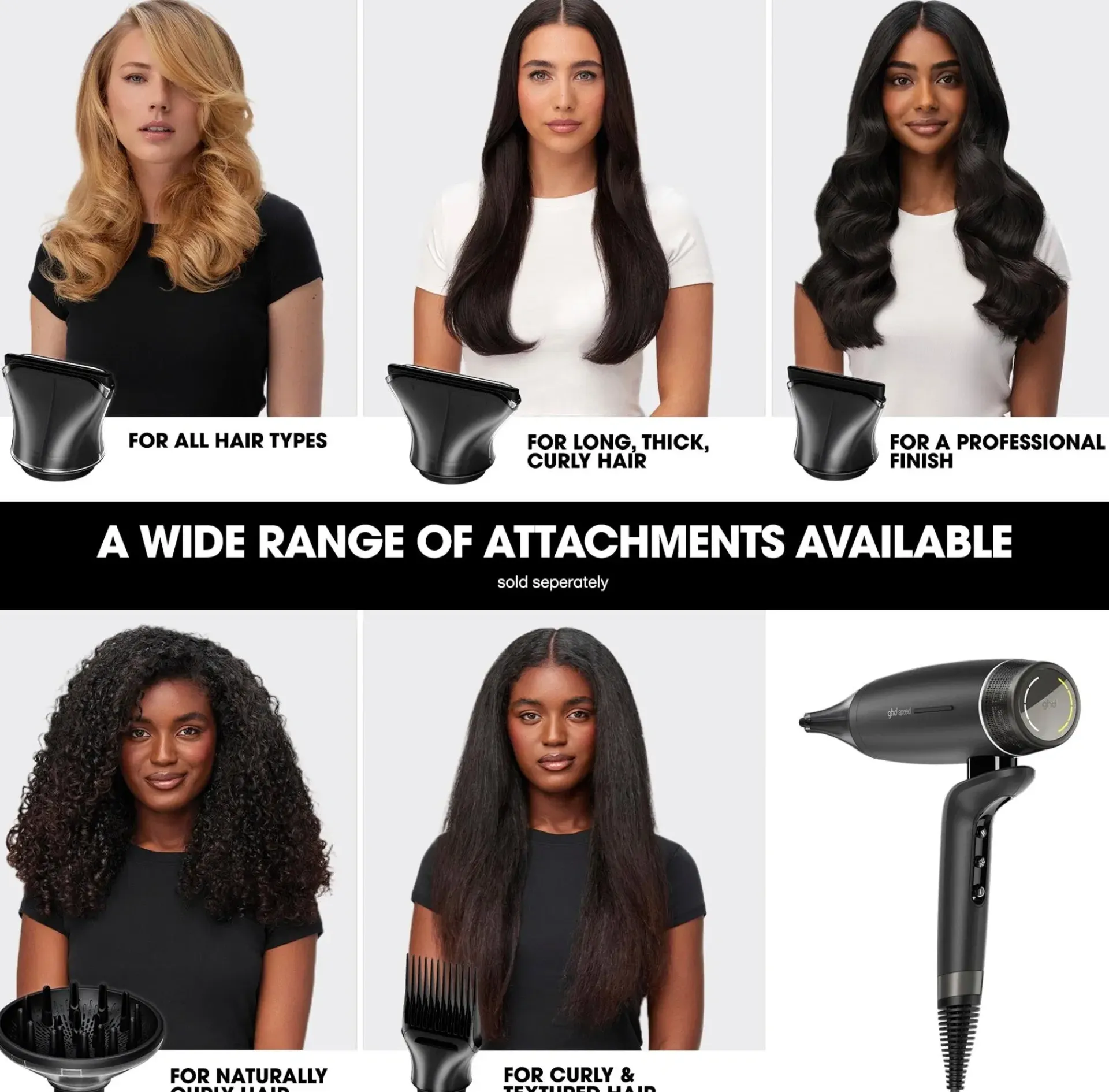 ghd Hiusten Muotoilulaitteet<Professional Curly Hair Diffuser suutin