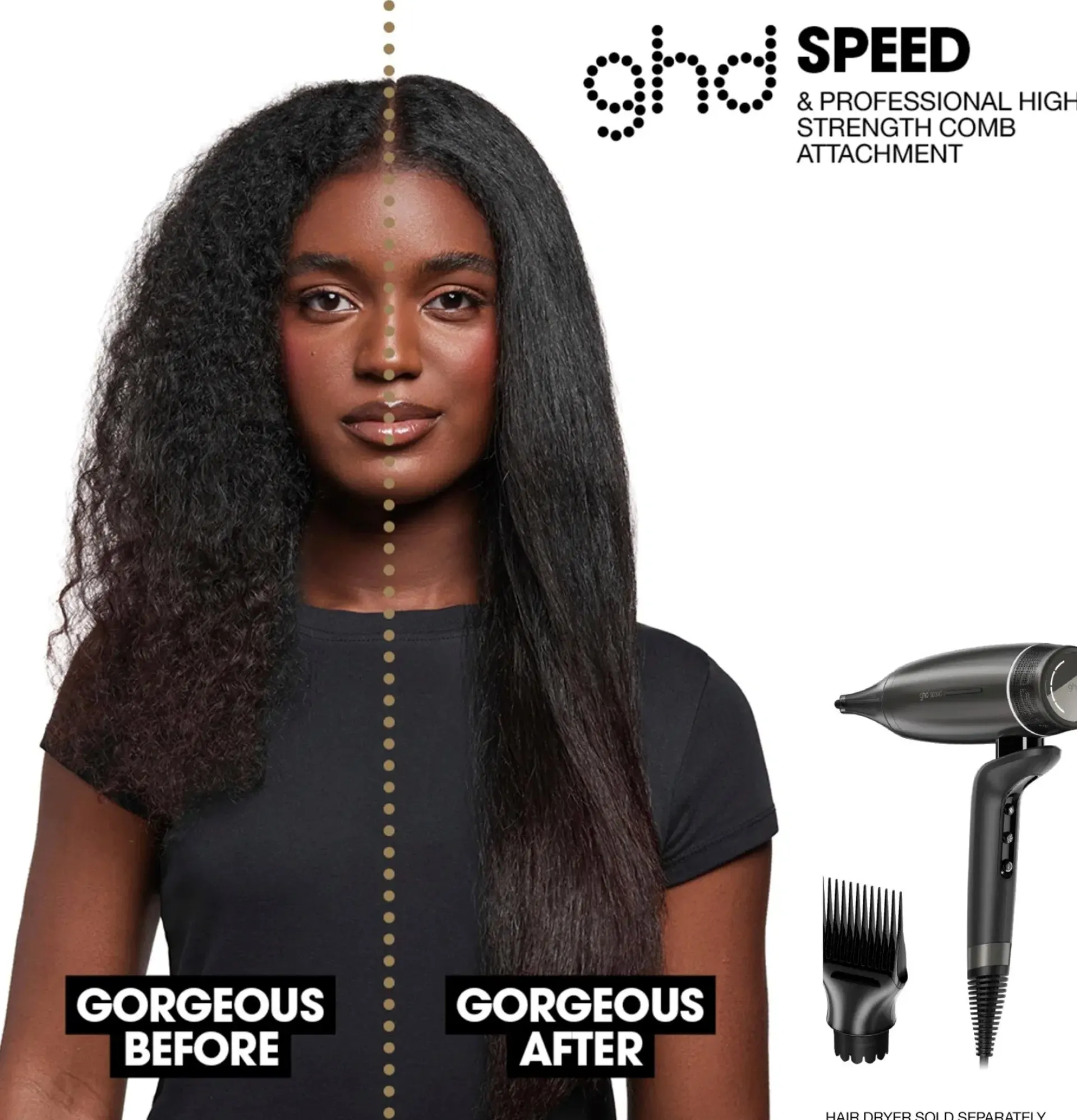 ghd Hiusten Muotoilulaitteet<Professional High Strength Hair Dryer Comb suutin