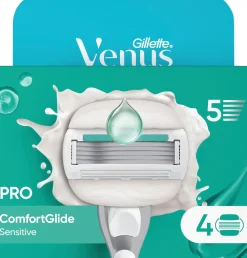 Gillette Karvanpoisto<Venus Pro Comfortglide Sensitive 4kpl terä