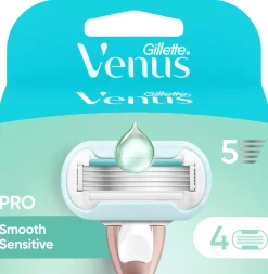 Gillette Karvanpoisto<Venus Pro Smooth Sensitive 4kpl terä