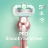 Gillette Karvanpoisto<Venus Pro Smooth Sensitive Ihokarvanajohöylä + Seinäpidike