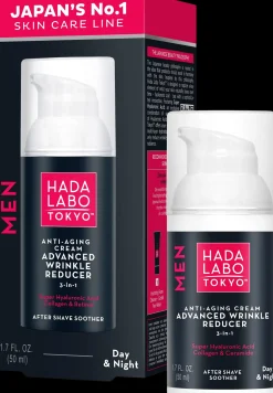 Hada Labo Ihonhoito|J-Beauty<TOKYO MEN Anti-Aging Cream Advanced Wrinkle Reducer -kasvovoide 50ml