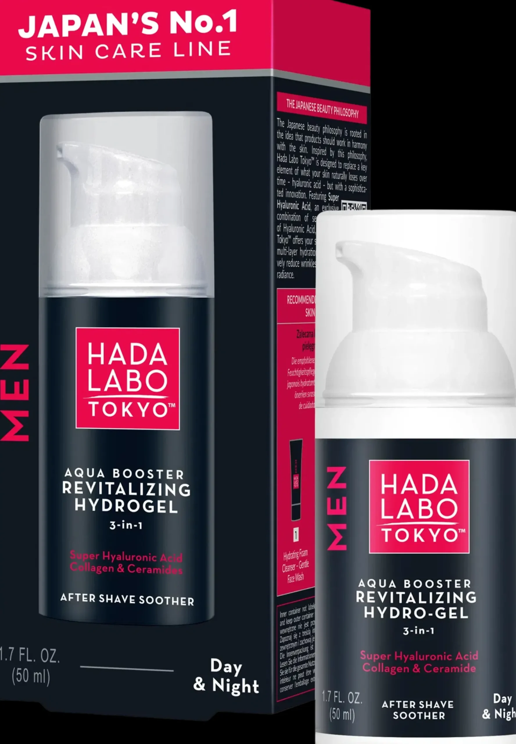 Hada Labo Ihonhoito|J-Beauty<TOKYO MEN Aqua Booster Revitalizing Hydrogel -seerumi50ml