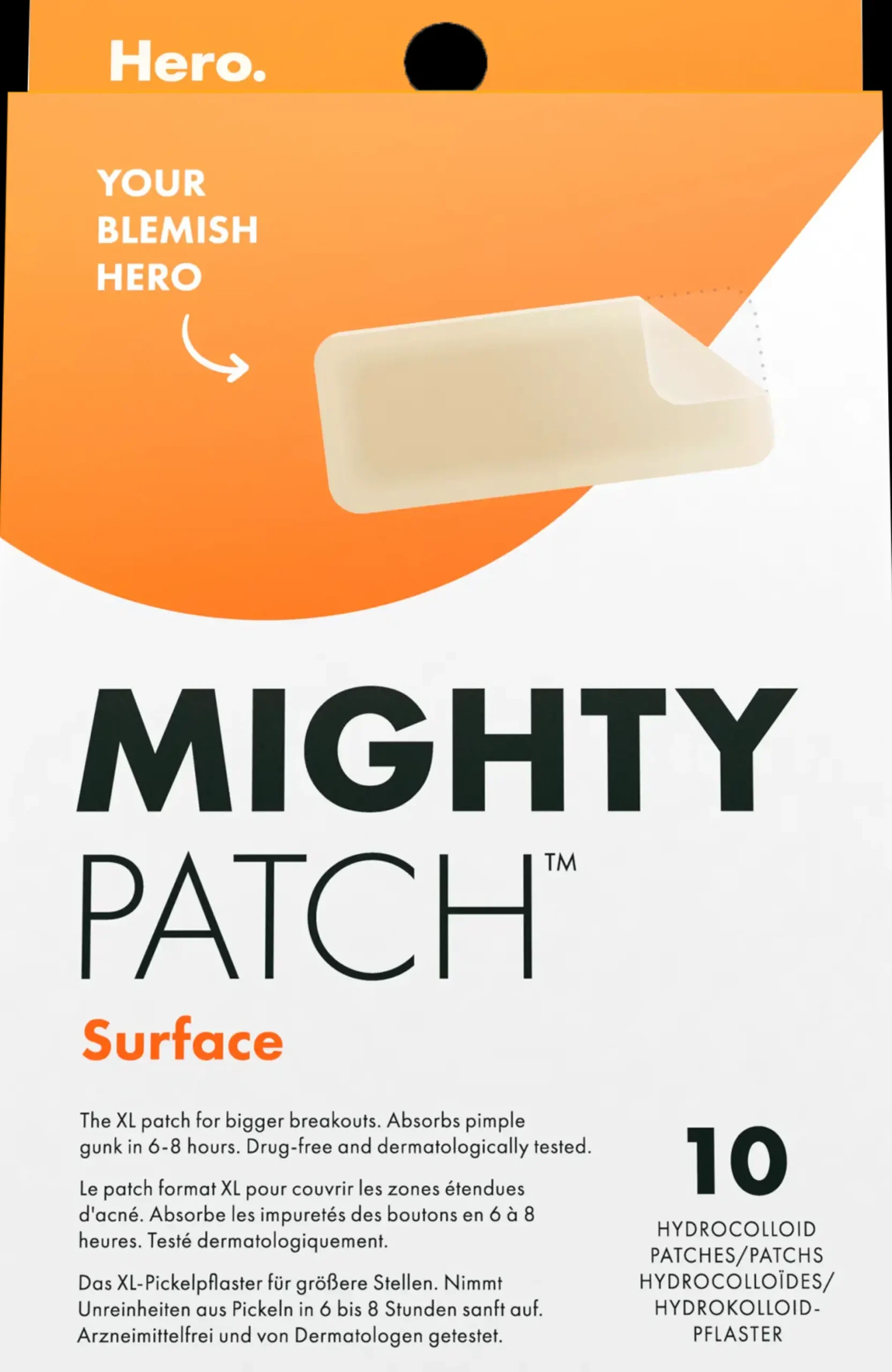 Hero Korealainen Ihonhoito|Kasvojenhoito<Mighty Patch Surface -finnilaastari 10 kpl