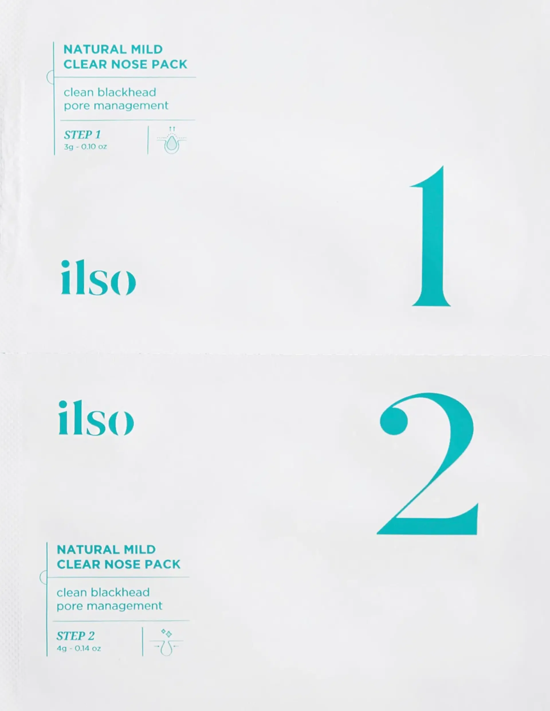 Ilso Korealainen Ihonhoito|Kasvojenhoito<Natural Mild Clear Nose Patch-Mustapäälaput 5kpl