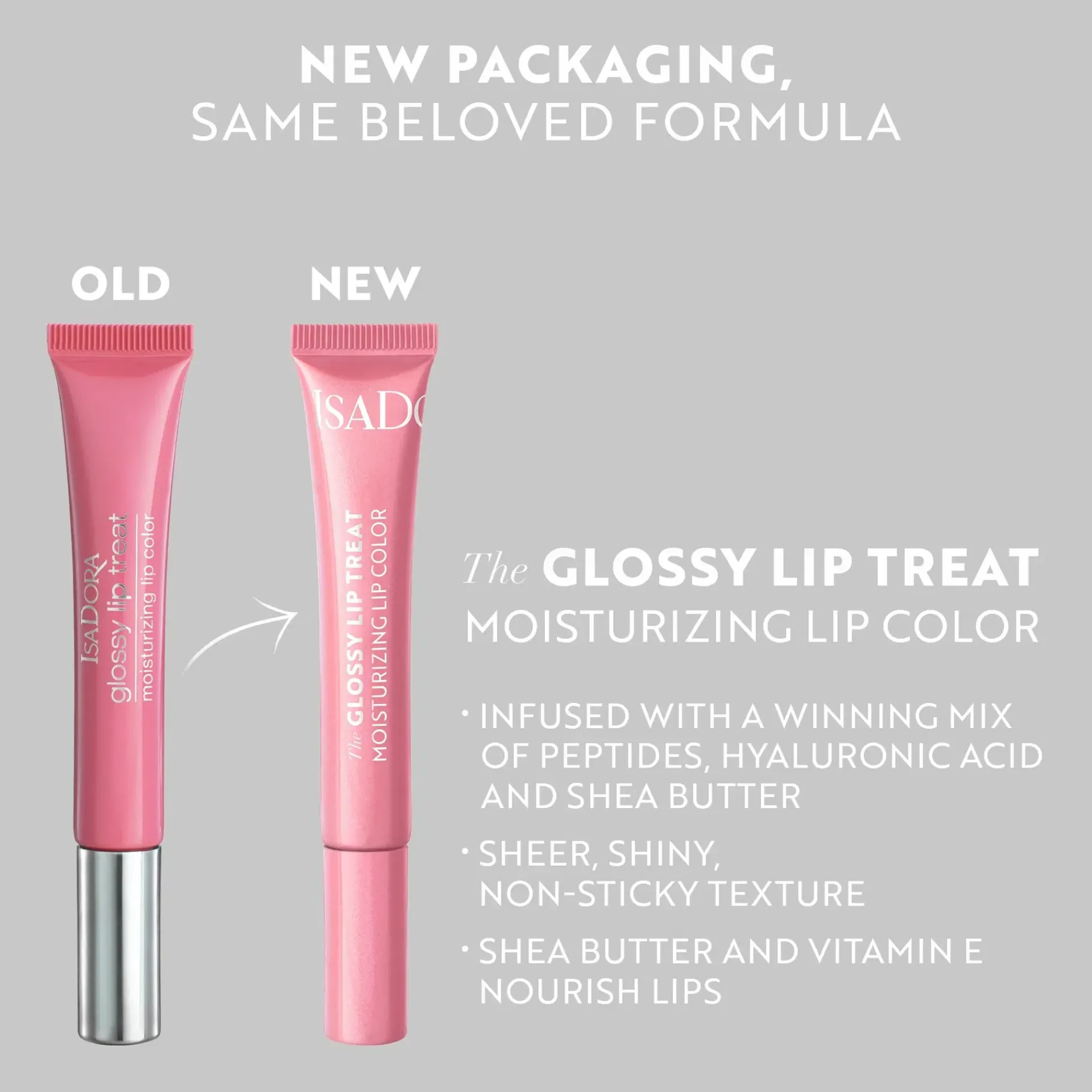 IsaDora Huulimeikit<Glossy Lip Treat huulikiilto 55 Silky Pink 13 ml