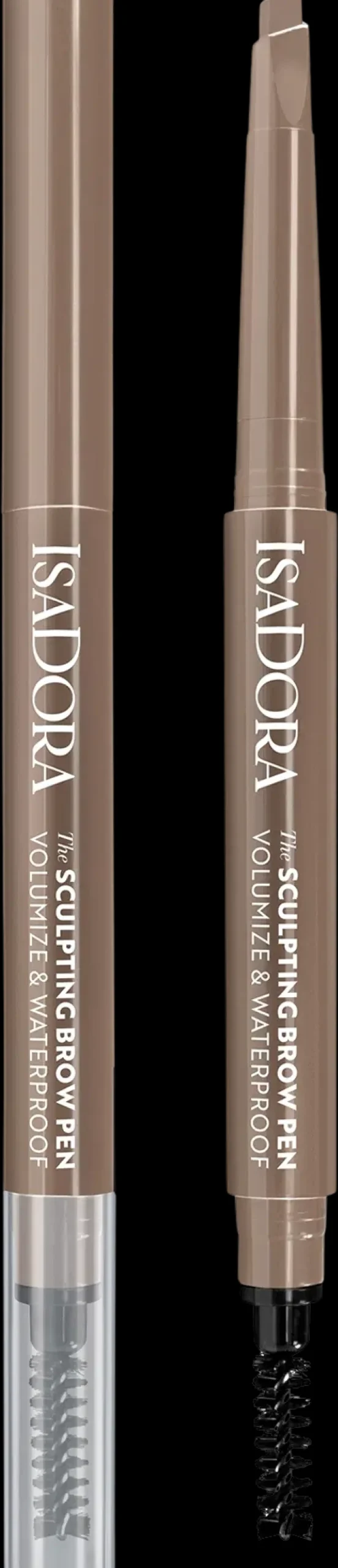 IsaDora Hajusteettomat Meikit|Silmämeikit<Sculpting Brow Pen With Brush kulmakynä 84 Light Brown 0,2 g