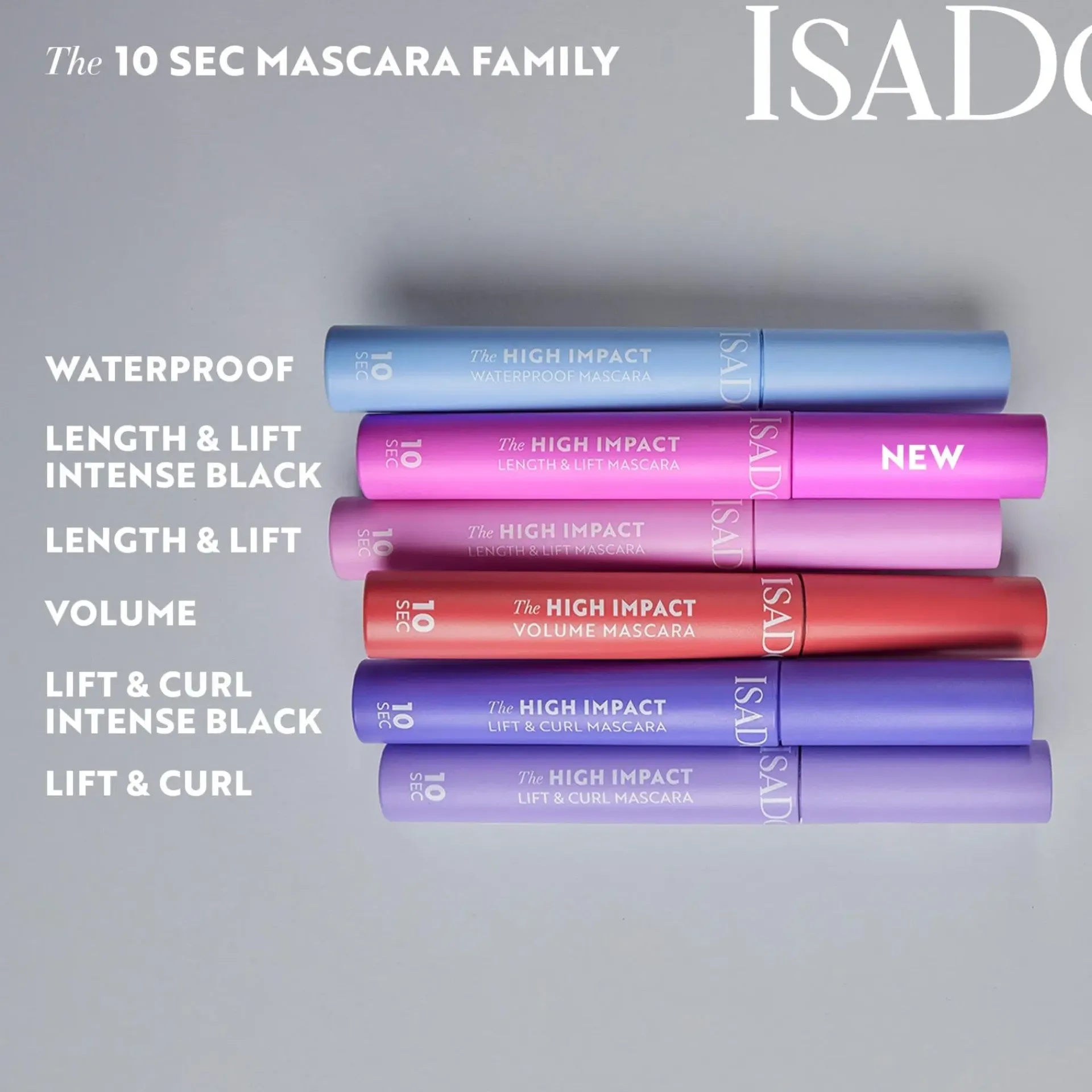 IsaDora Silmämeikit<The 10 Sec High Impact Length & Lift Mascara 02 Intense Black 9 ml
