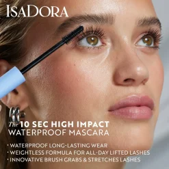 IsaDora Silmämeikit<The 10 Sec High Impact Waterproof Mascara 01 Black 9 ml