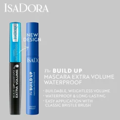 IsaDora Silmämeikit<The Build Up Mascara Extra Volume Waterproof 01 Black 10 ml