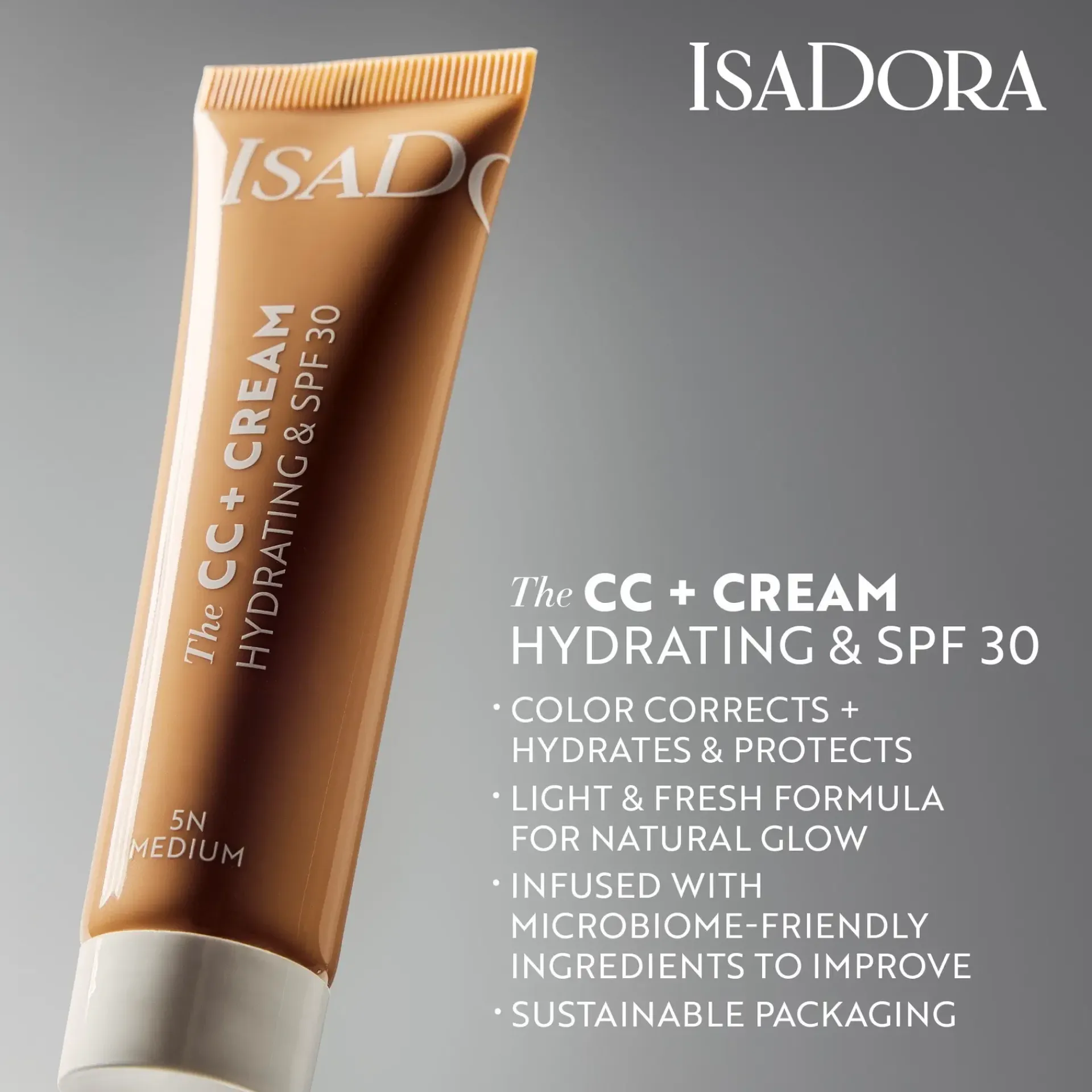 IsaDora Kasvomeikit<The CC + Cream Green CC 30 ml