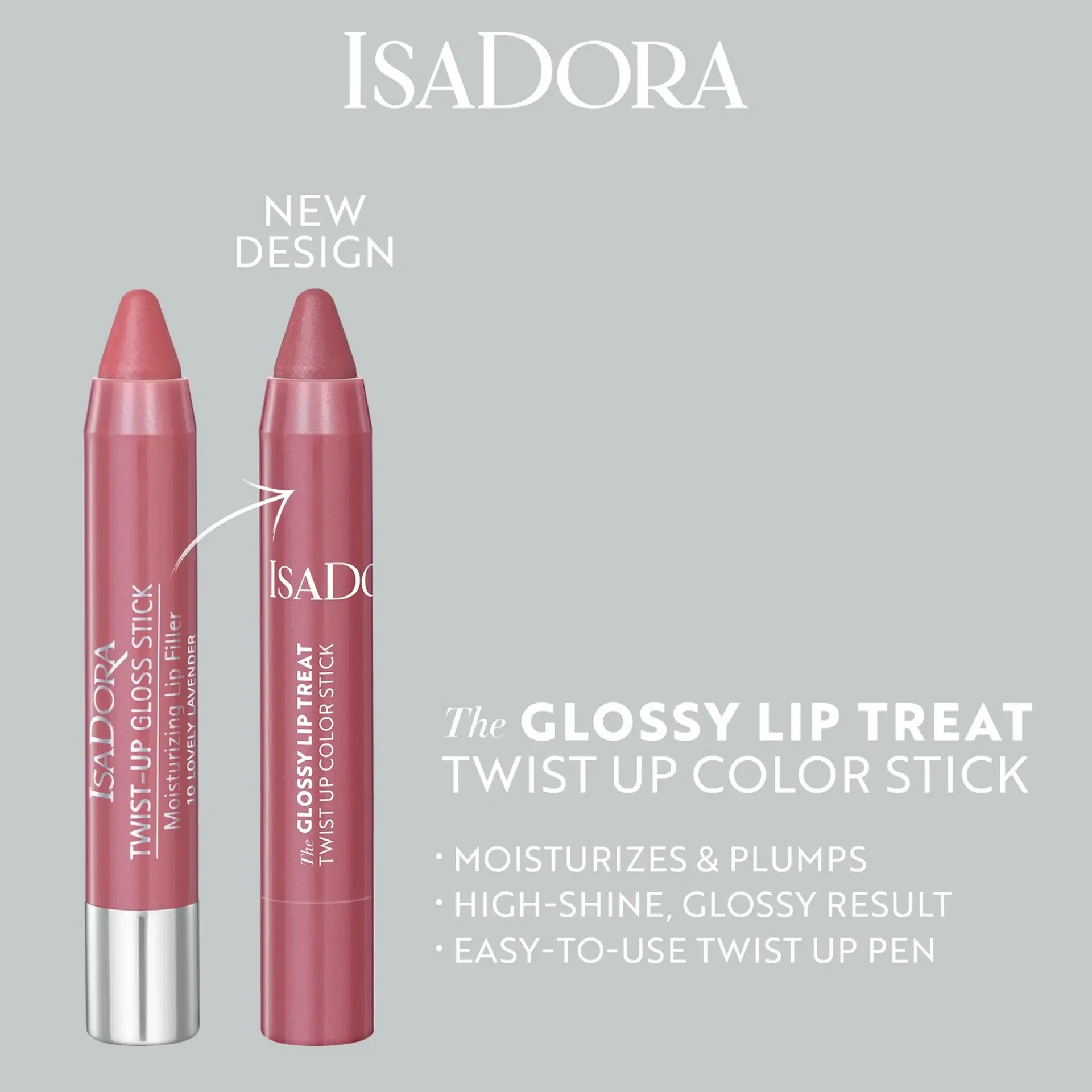 IsaDora Huulimeikit<The Glossy Lip Treat Twist Up Color Stick huulivoide 3,3 ml