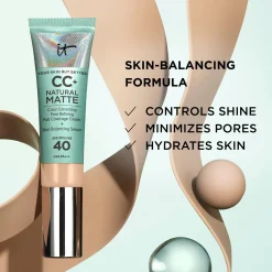 IT Cosmetics Kasvomeikit<CC+ Cream Natural Matte Foundation SPF 40 meikkivoide 32 ml