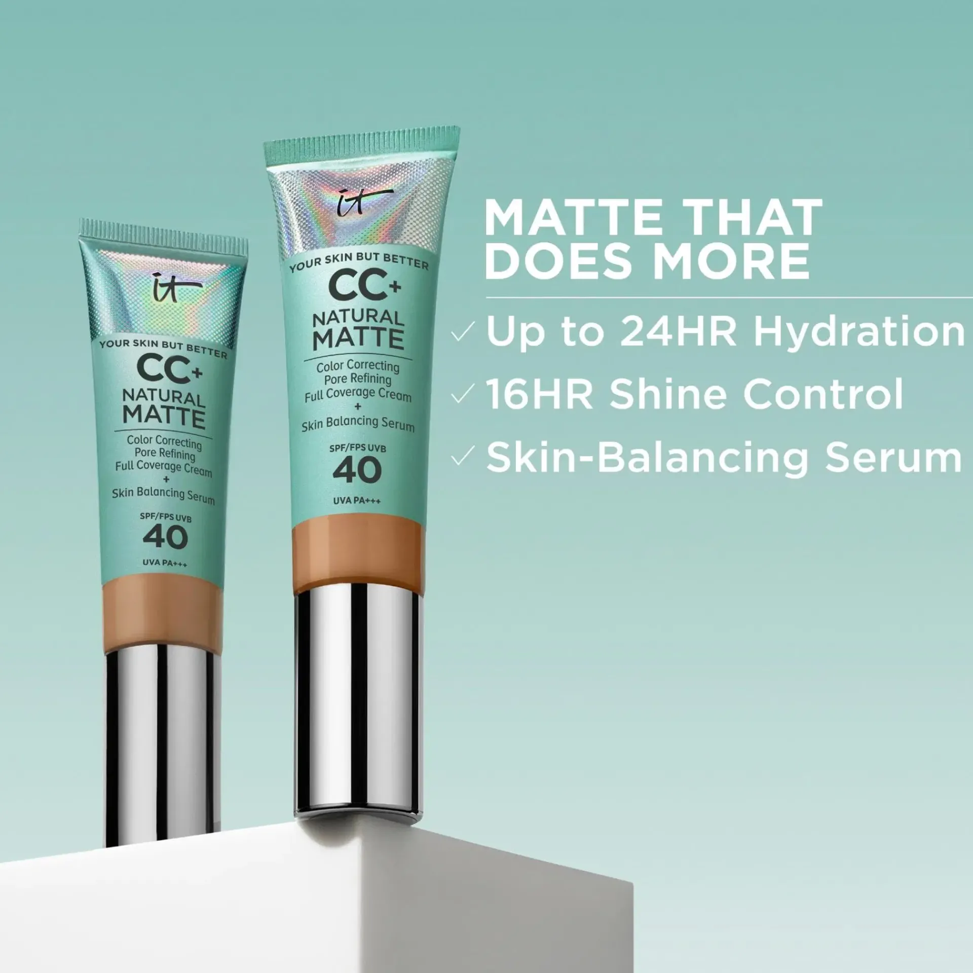 IT Cosmetics Kasvomeikit<CC+ Cream Natural Matte Foundation SPF 40 meikkivoide 32 ml
