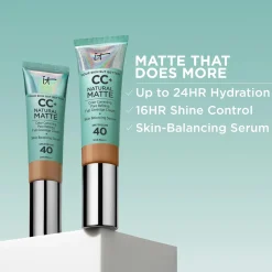 IT Cosmetics Kasvomeikit<CC+ Cream Natural Matte Foundation SPF 40 meikkivoide 32 ml