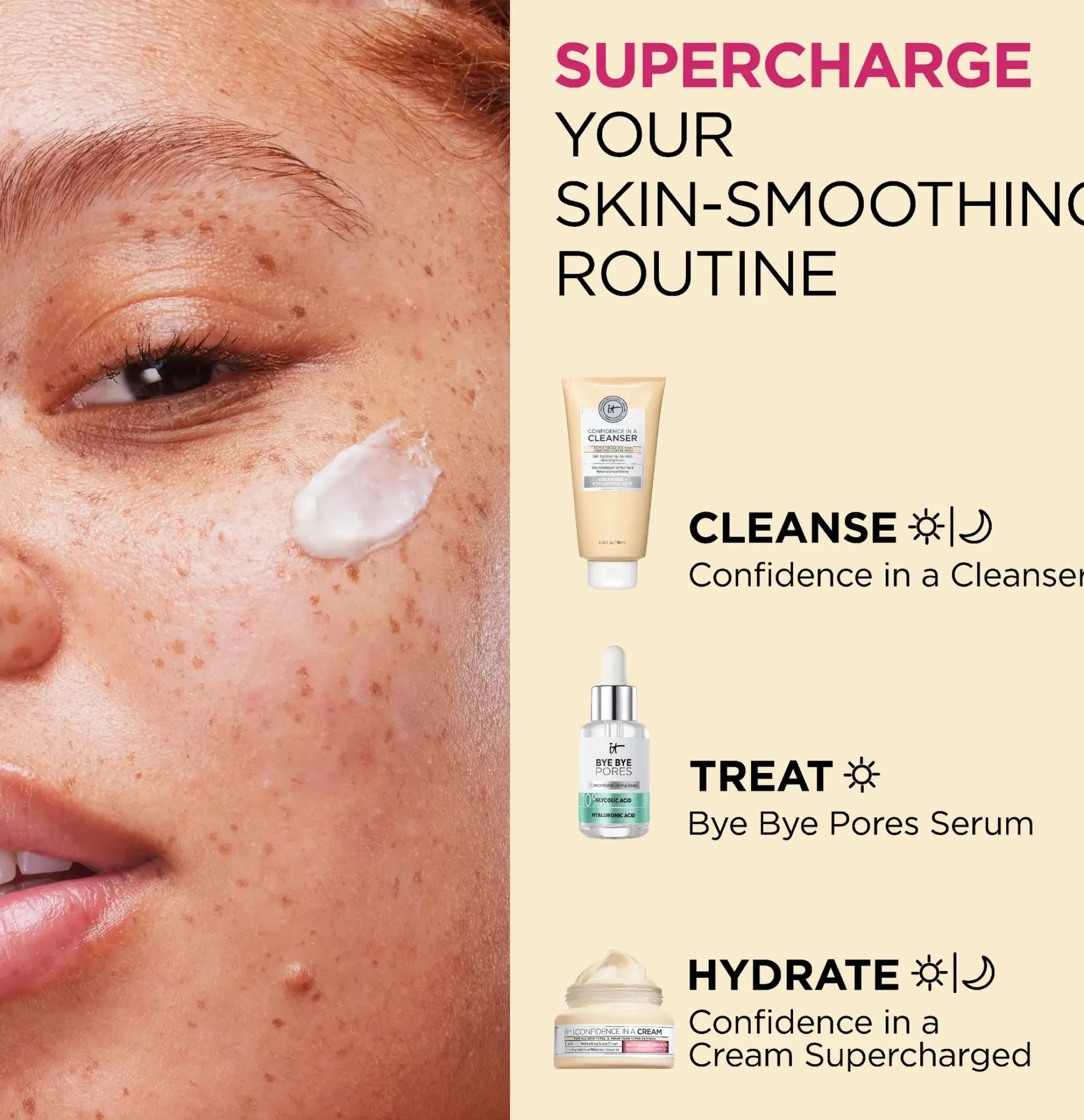 IT Cosmetics Ihonhoidon Tehoaineet|Kasvojenhoito<Confidence in a Cream Supercharged päivävoide 60 ml