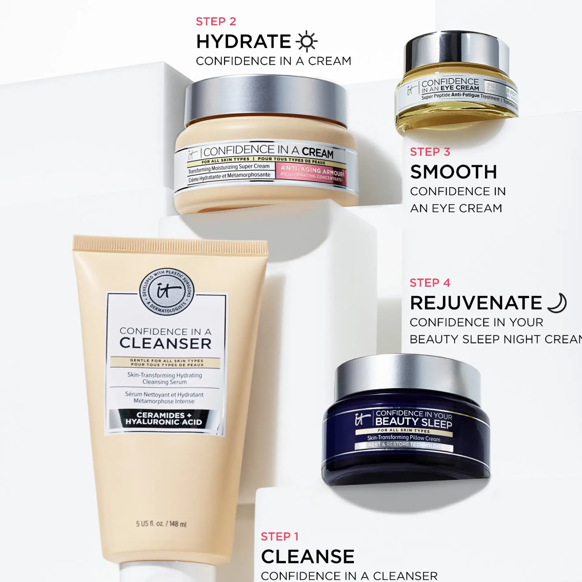 IT Cosmetics Ihonhoidon Tehoaineet|Kasvojenhoito<Confidence in a Cream Supercharged päivävoide 60 ml