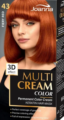 Joanna Hiusvärit<Multi Cream hiusväri 43 Fiery red permanent