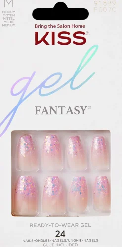 Kiss Kynsimeikit Ja Kynsienhoito<Gel Fantasy kynnet Winter Sparks 20kpl