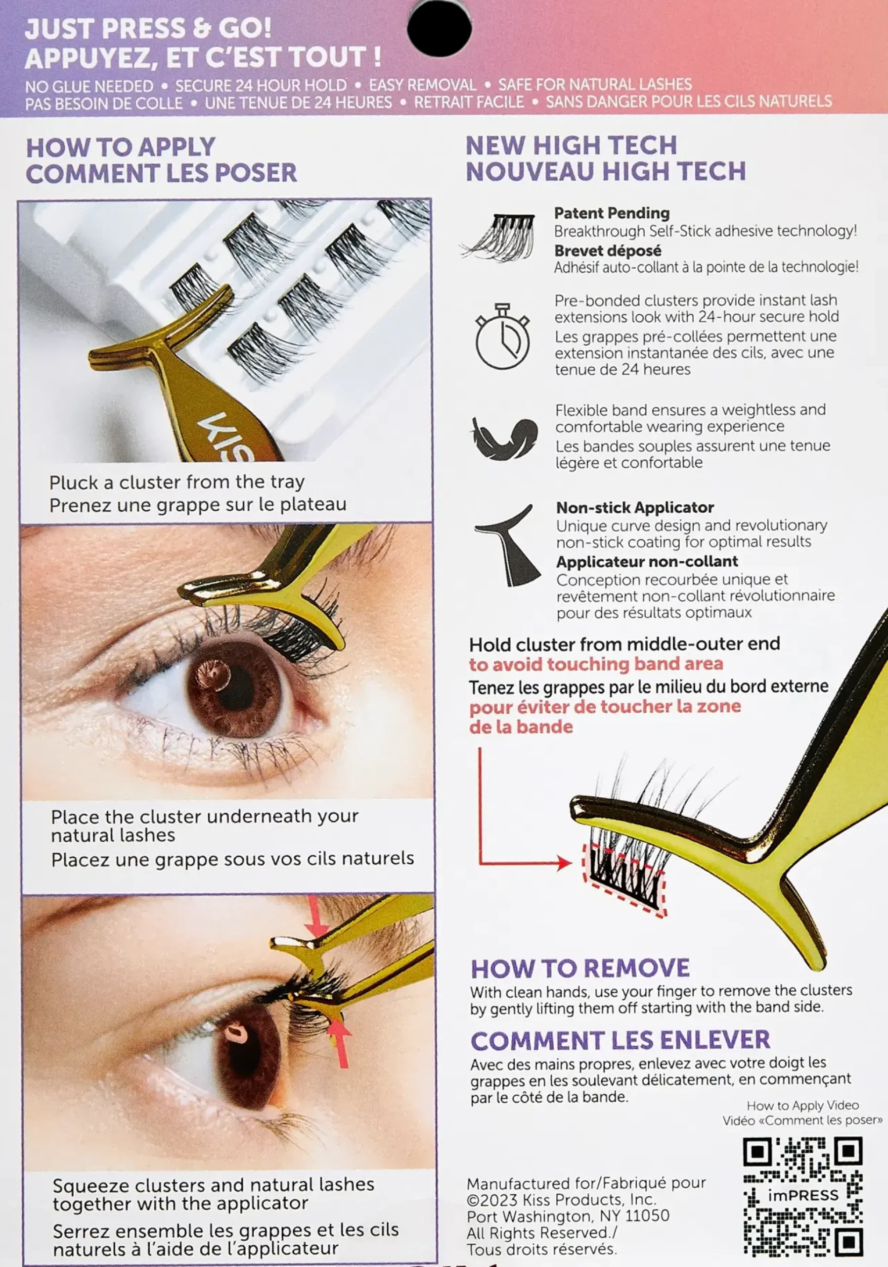 Kiss Silmämeikit<imPRESS Press-on ripsitupsut - Natural 20kpl