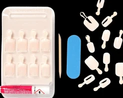 Kiss Kynsimeikit Ja Kynsienhoito<Nails Salon Acrylic Nude French 28 kpl nail kit, KAN01