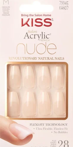 Kiss Kynsimeikit Ja Kynsienhoito<Nails Salon Acrylic Coffin 28 kpl kynsisetti, KAN07