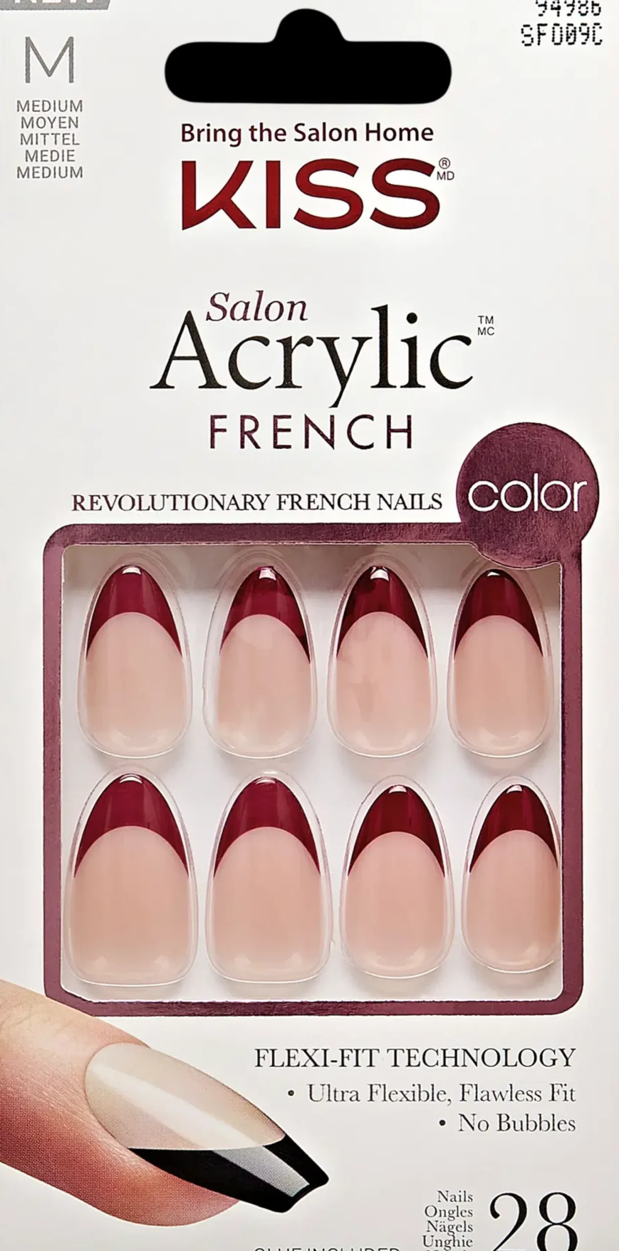 Kiss Kynsimeikit Ja Kynsienhoito<Salon Acrylic French kynnet - Catchy 28kpl