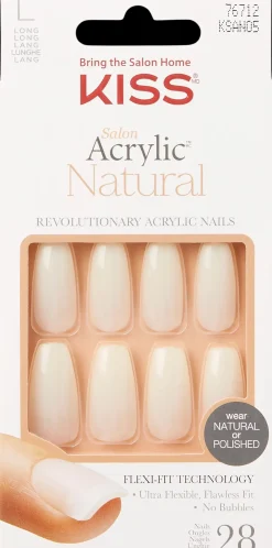 Kiss Kynsimeikit Ja Kynsienhoito<Salon Acrylic Natural kynnet - Strong Enough 28 kpl