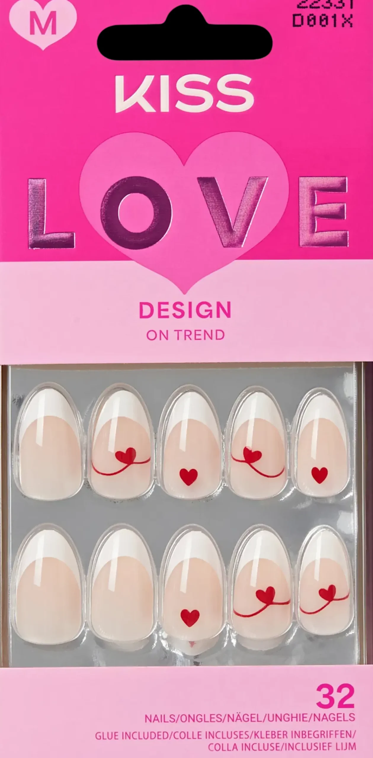 Kiss Kynsimeikit Ja Kynsienhoito<Valentines Nails -Cupid's Canvas 28kpl