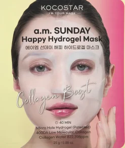 Kocostar Korealainen Ihonhoito|Kasvojenhoito<a.m. SUNDAY Happy Hydrogel Mask kangasnaamio 1kpl