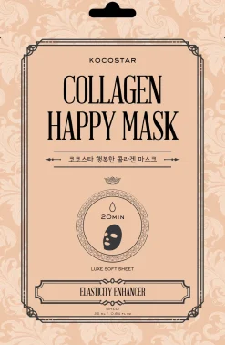 Kocostar Korealainen Ihonhoito|Kasvojenhoito<Collagen Happy Mask kangasnaamio 1 kpl